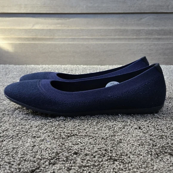 Allbirds Wool Tree Breezer Women's Ballet Flats NEW size 10.5 in Navy Blue - Picture 7 of 12